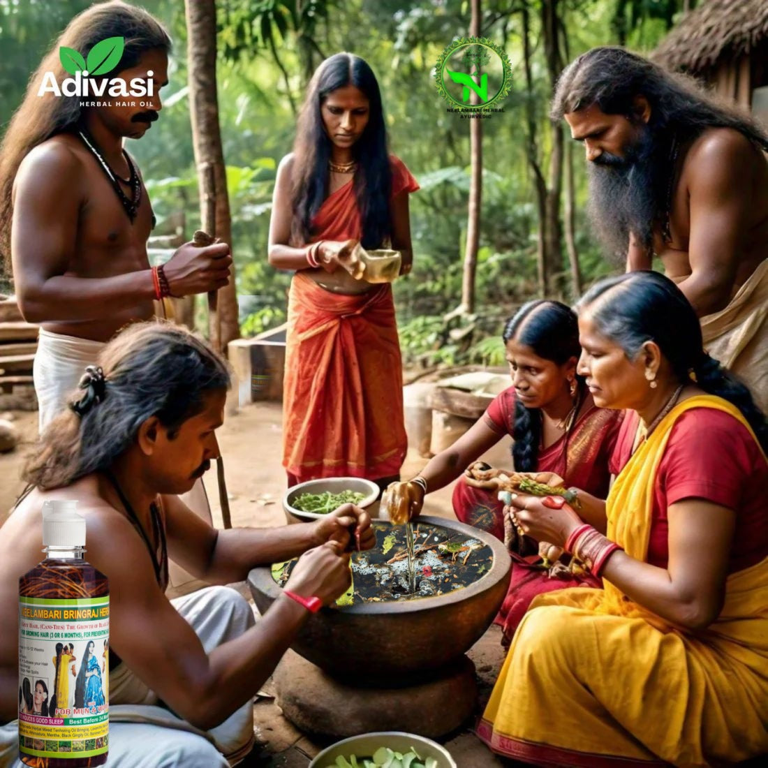 NEELAMBARI ADIVASI HERBAL HAIR OIL